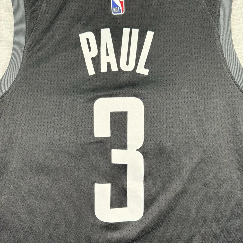 Nike Houston Rockets Chris Paul #3 Jersey Men's Size Large 48 Black NBA Swingman